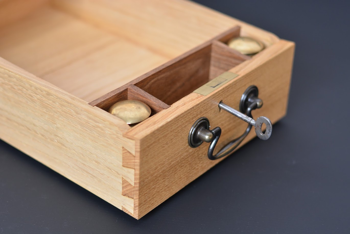 Chestnut replica of the John Hancock writing slope