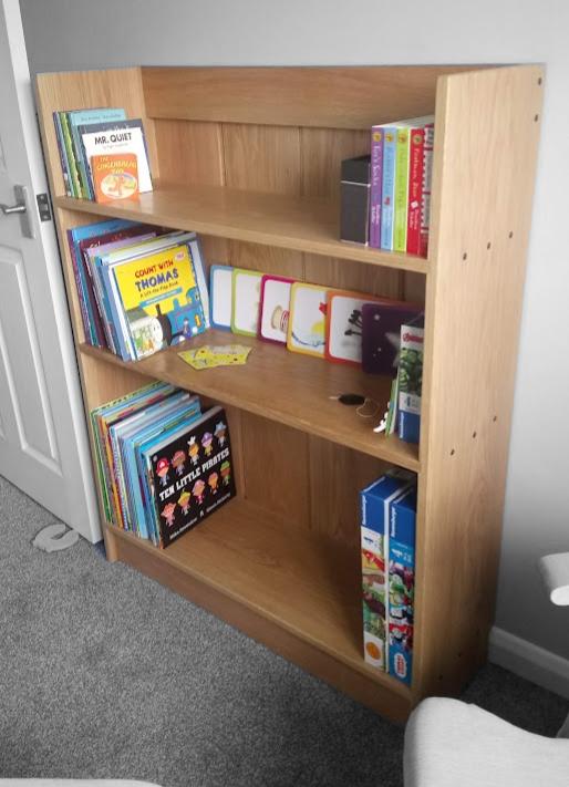 English oak bookcase